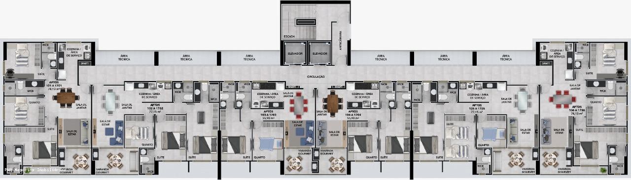 Apartamento, 3 quartos, 77 m² - Foto 32