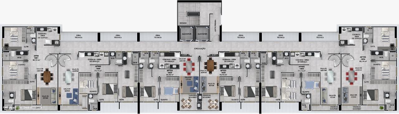 Apartamento, 3 quartos, 77 m² - Foto 33