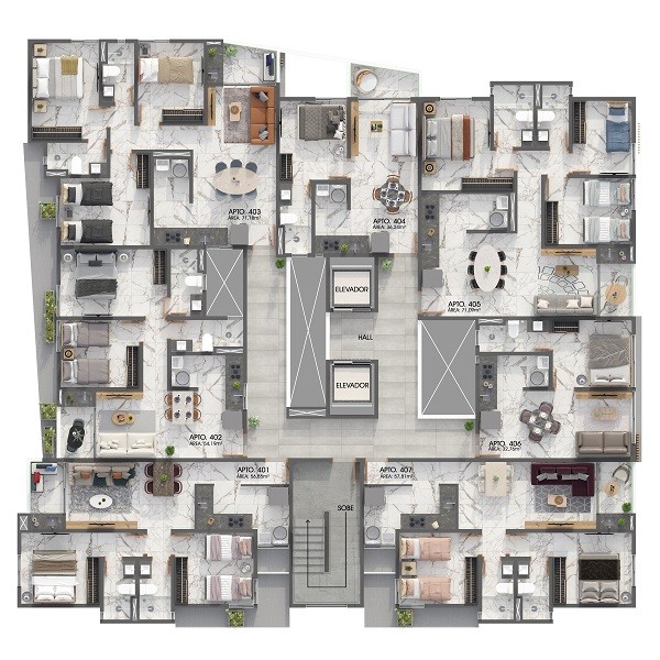 Apartamento, 3 quartos, 71 m² - Foto 5