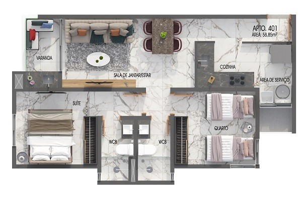 Apartamento, 3 quartos, 71 m² - Foto 13